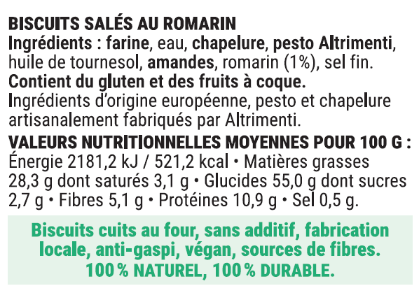 Biscuits Apéro Anna Magnani